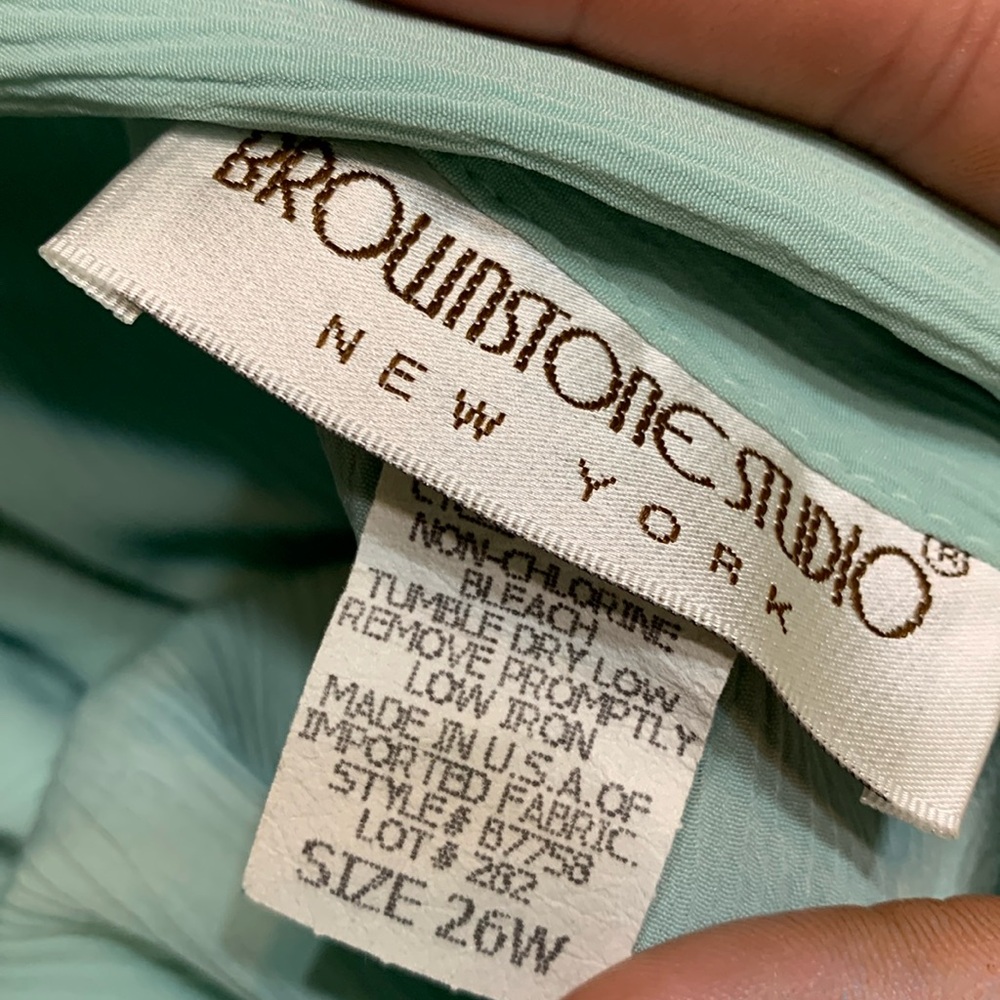 Women's Aqua Blouse - Picture 3 of 3
